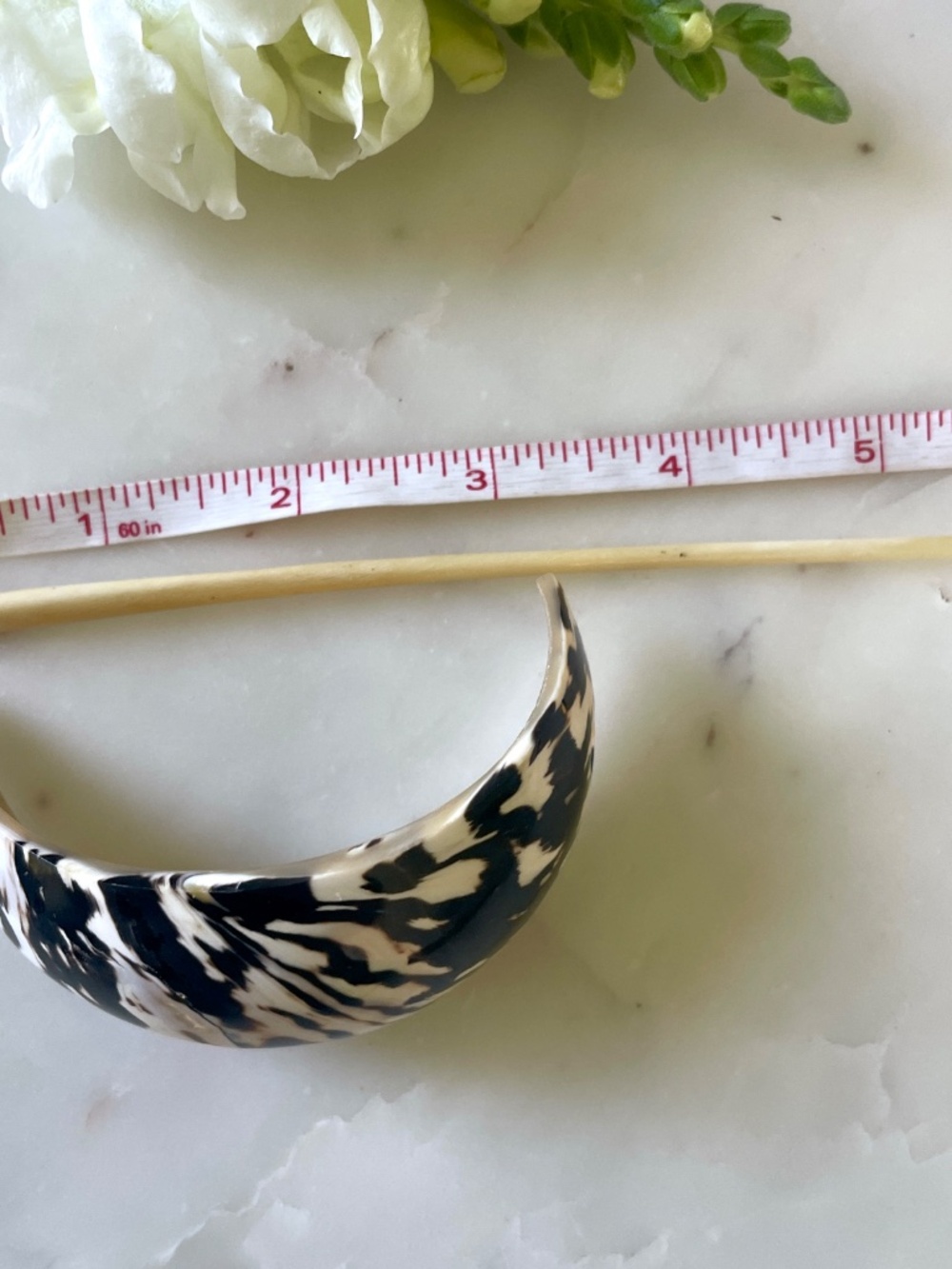 French Buffalo Horn Chic Hair Pin, Ponytail Maker, Barrette - Picture 13 of 15